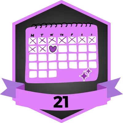 21 consecutive days